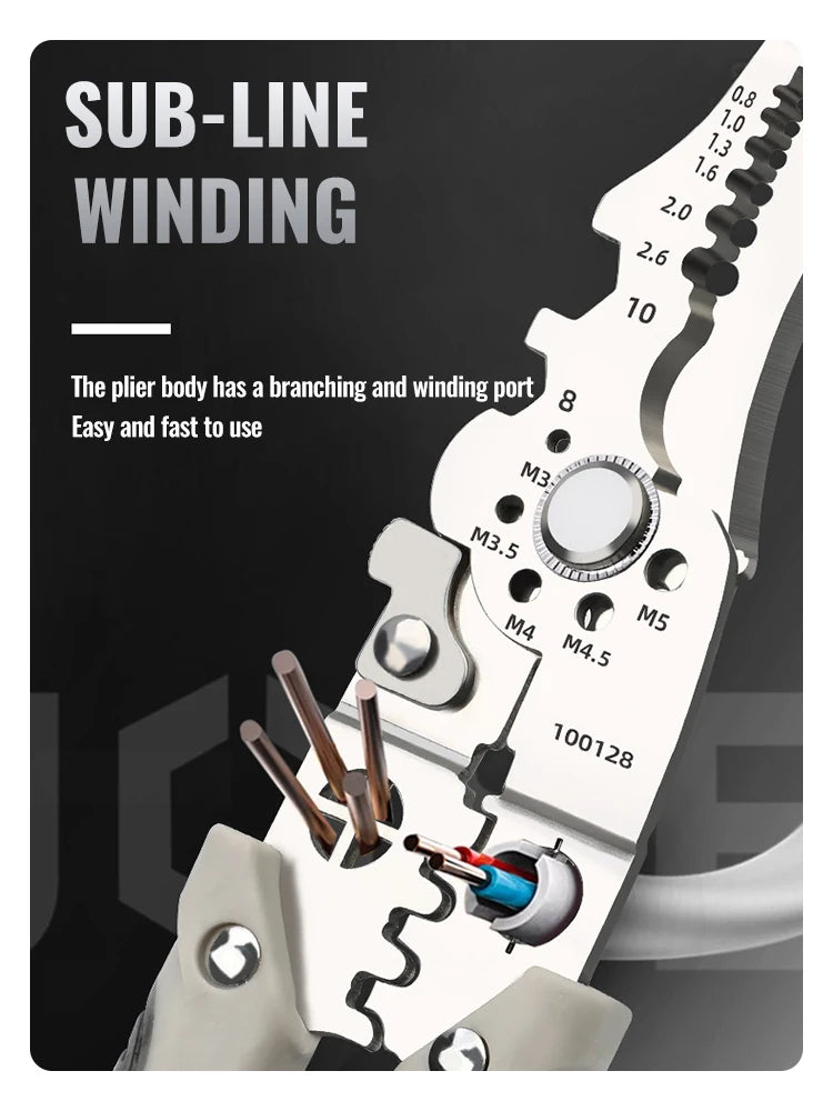 Multifunctional Wire Stripper Crimper Cable Cutter Pliers