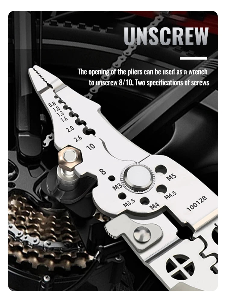 Multifunctional Wire Stripper Crimper Cable Cutter Pliers