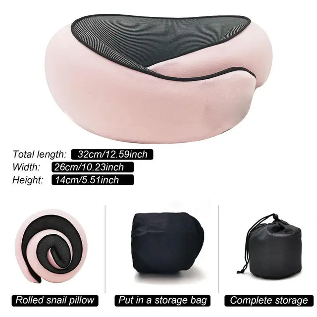 "Memory Foam Travel Neck Pillow - Ultimate Comfort for Family Trips!"