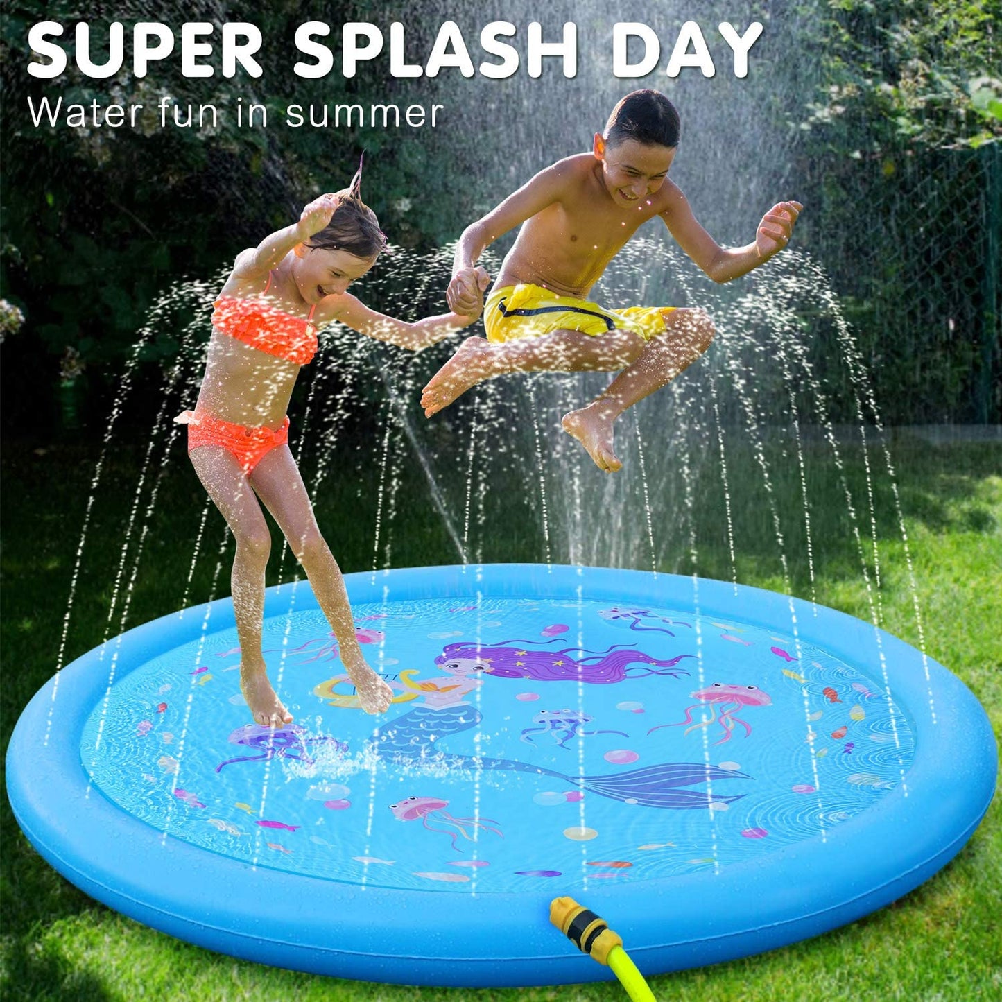 "3-in-1 Splash Pad Water Toy for Kids - Perfect Outdoor Gift for Toddlers and Babies!"