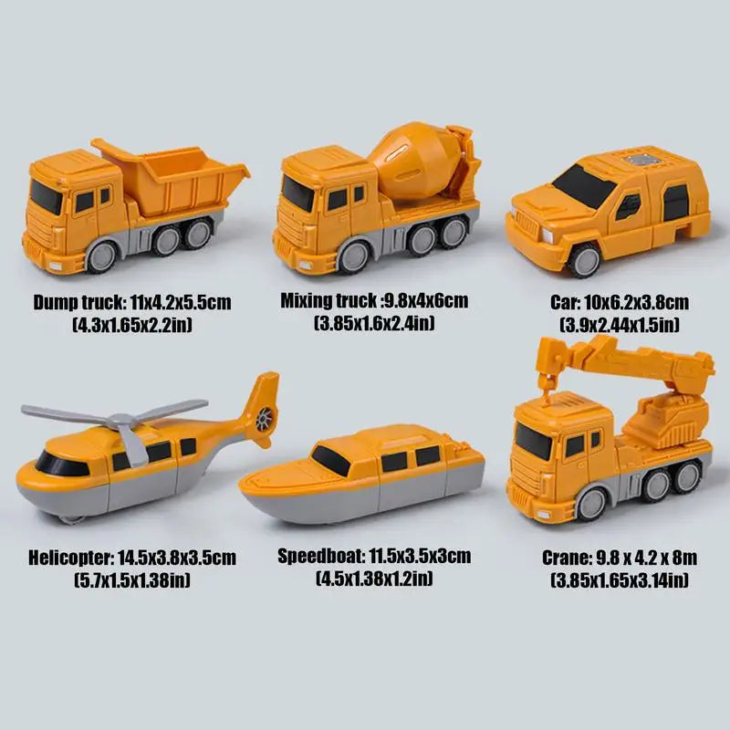 Robot Action Figure Magnetic Construction vehicles