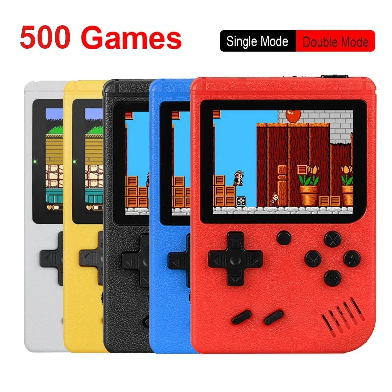 Portable Retro Mini Video Game Console 8-Bit Handheld Game Player Built-In 500 Games AV Out Game Console Gameboy Videojuego