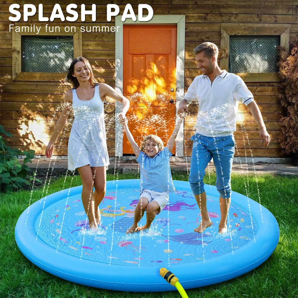 "3-in-1 Splash Pad Water Toy for Kids - Perfect Outdoor Gift for Toddlers and Babies!"