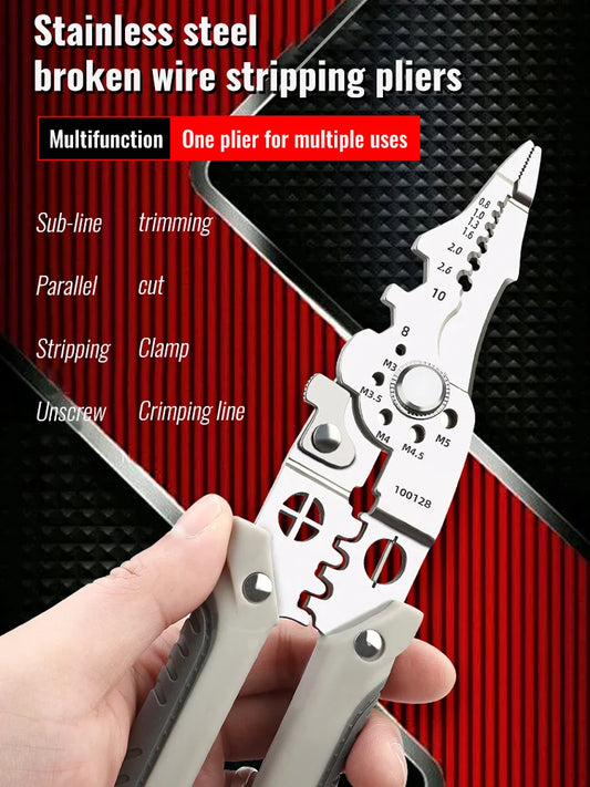 Multifunctional Wire Stripper Crimper Cable Cutter Pliers