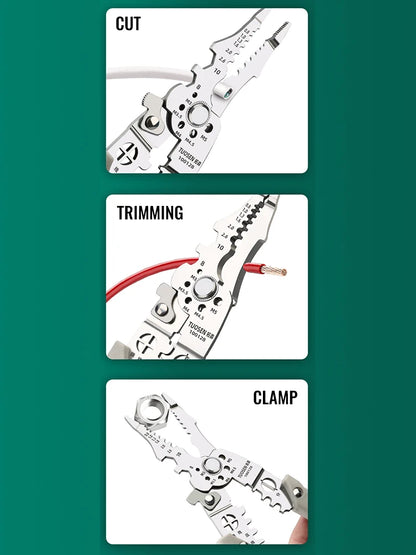 Multifunctional Wire Stripper Crimper Cable Cutter Pliers