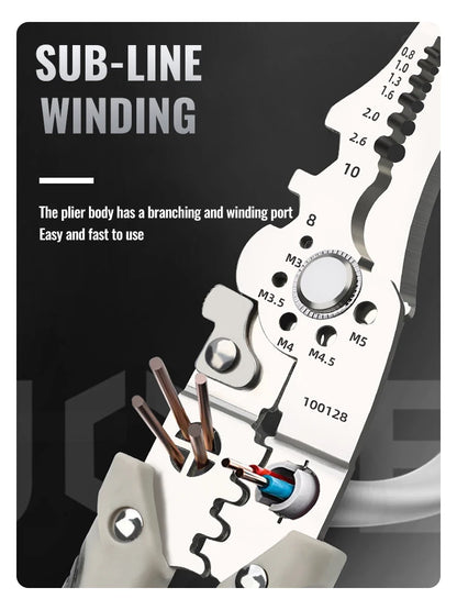 Multifunctional Wire Stripper Crimper Cable Cutter Pliers