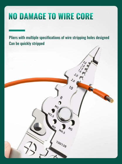 Multifunctional Wire Stripper Crimper Cable Cutter Pliers