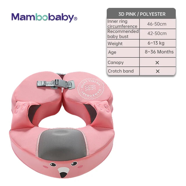 Baby Non-Inflatable Baby Floats with Canopy Underarm Swimming Floater Spa Buoy Trainer 