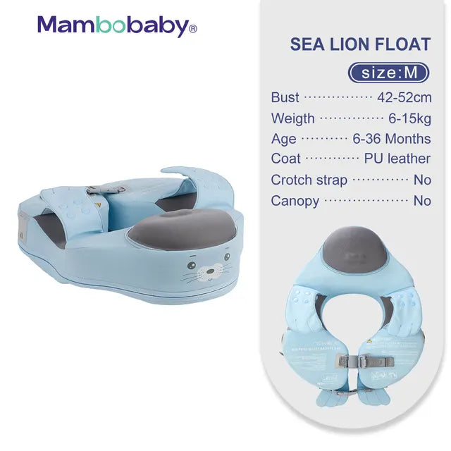 Baby Non-Inflatable Baby Floats with Canopy Underarm Swimming Floater Spa Buoy Trainer 