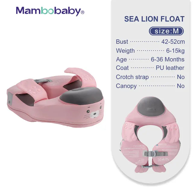 Baby Non-Inflatable Baby Floats with Canopy Underarm Swimming Floater Spa Buoy Trainer 