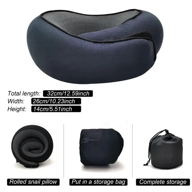 "Memory Foam Travel Neck Pillow - Ultimate Comfort for Family Trips!"