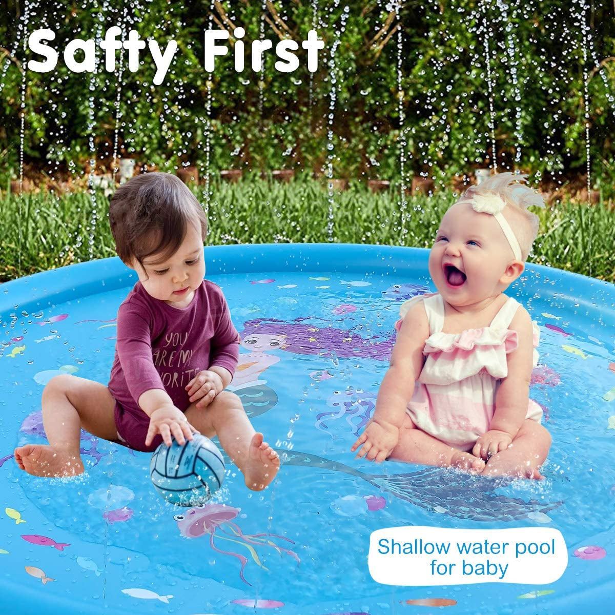 "3-in-1 Splash Pad Water Toy for Kids - Perfect Outdoor Gift for Toddlers and Babies!"